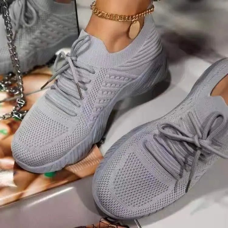 Chaussures Confortables à Lacets en Maille pour Femmes - Marie Montel