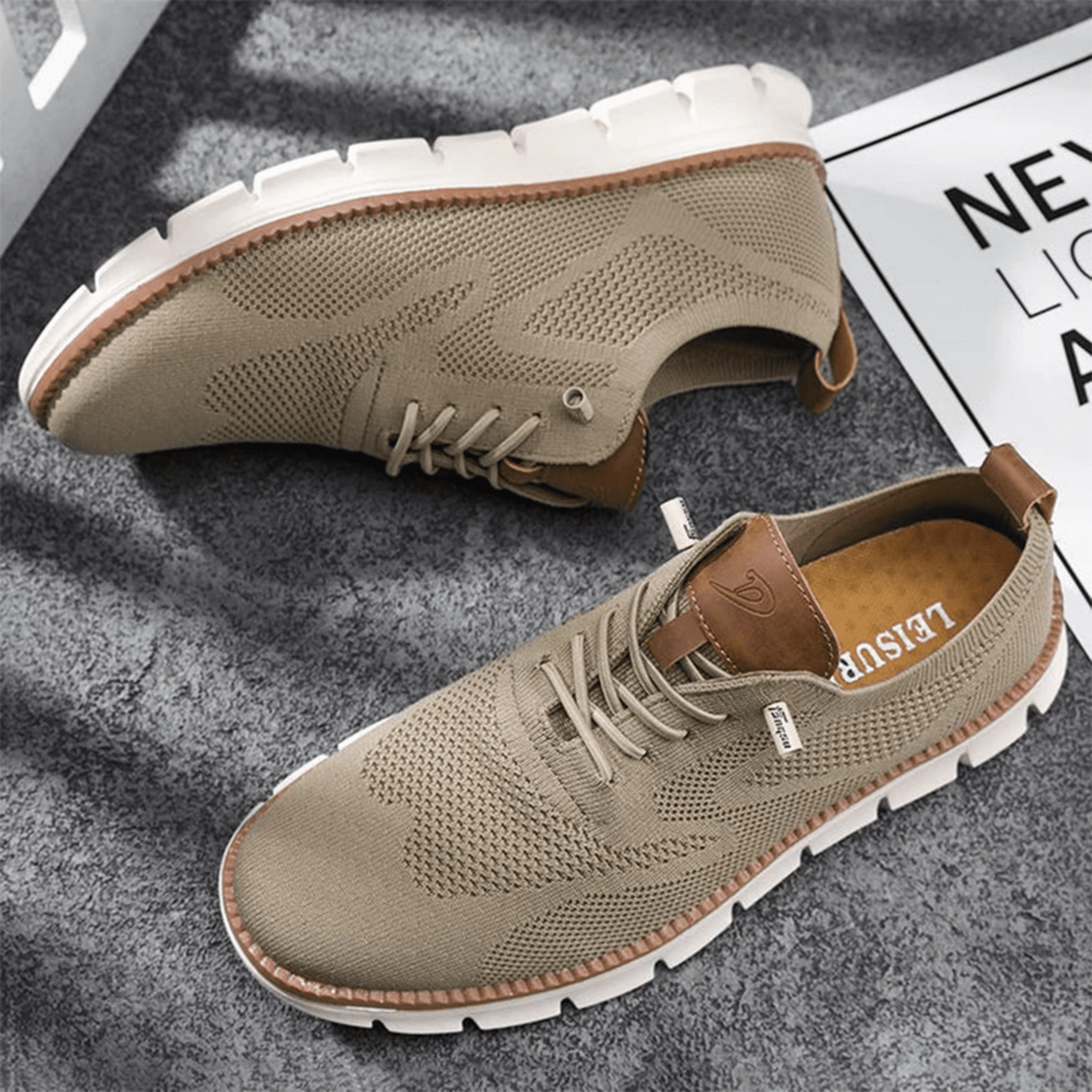 Chaussures Confortables à Lacets pour Hommes - Marie Montel