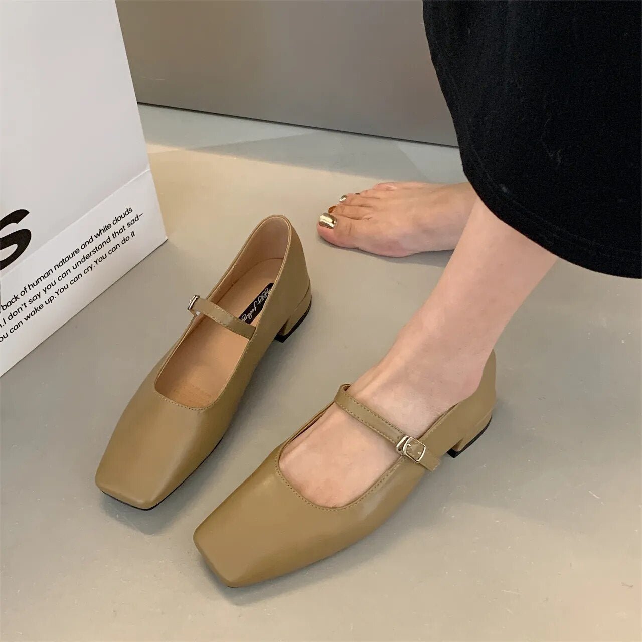 Chaussures Confortables à Talon Plat pour Femmes - Marie Montel