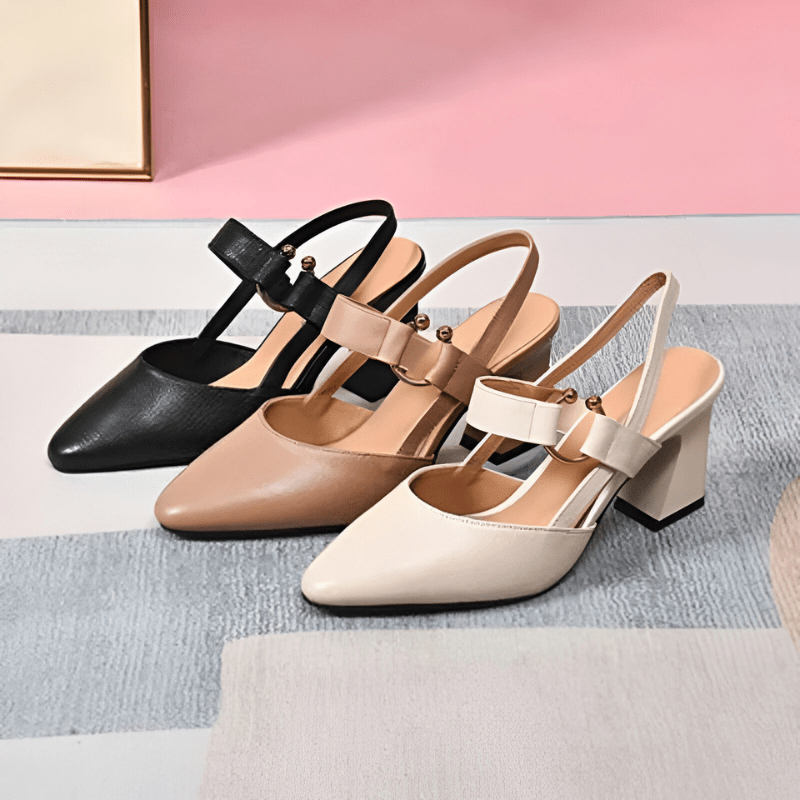 Chaussures Confortables à Talons Élargis pour Femmes - Marie Montel
