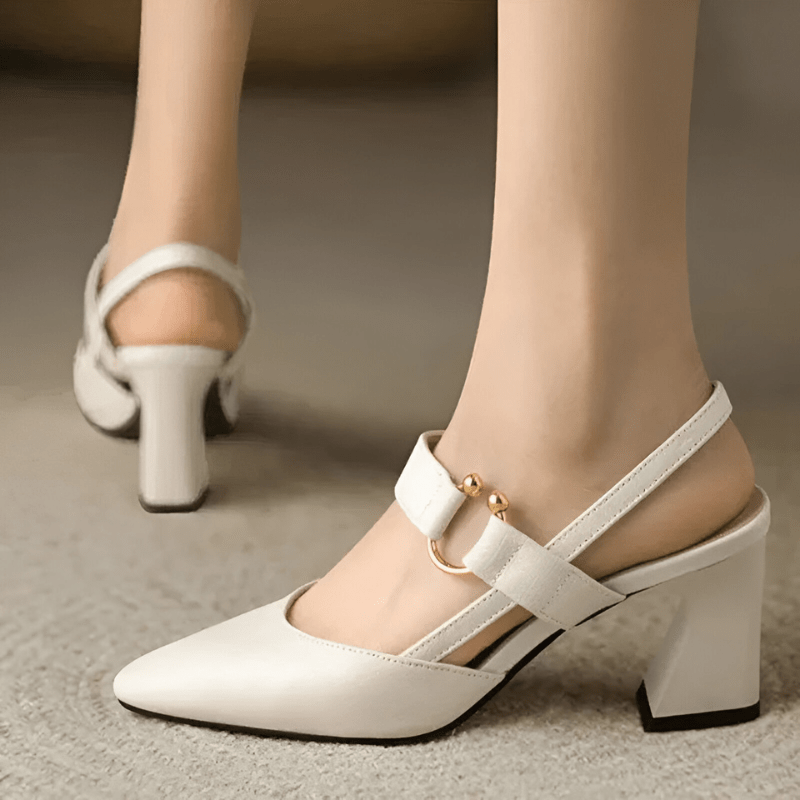 Chaussures Confortables à Talons Élargis pour Femmes - Marie Montel