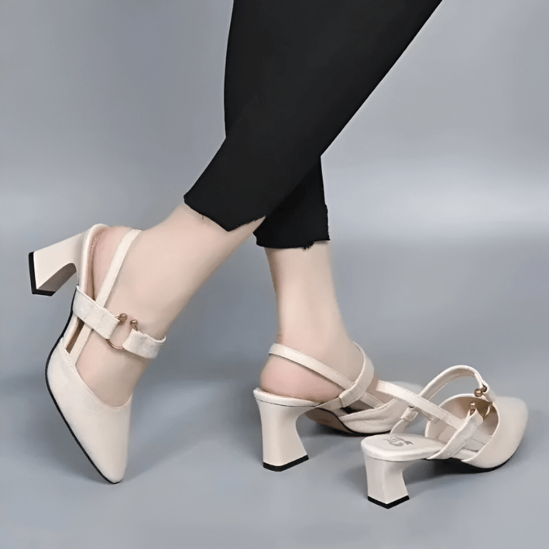 Chaussures Confortables à Talons Élargis pour Femmes - Marie Montel