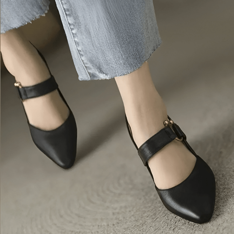Chaussures Confortables à Talons Élargis pour Femmes - Marie Montel
