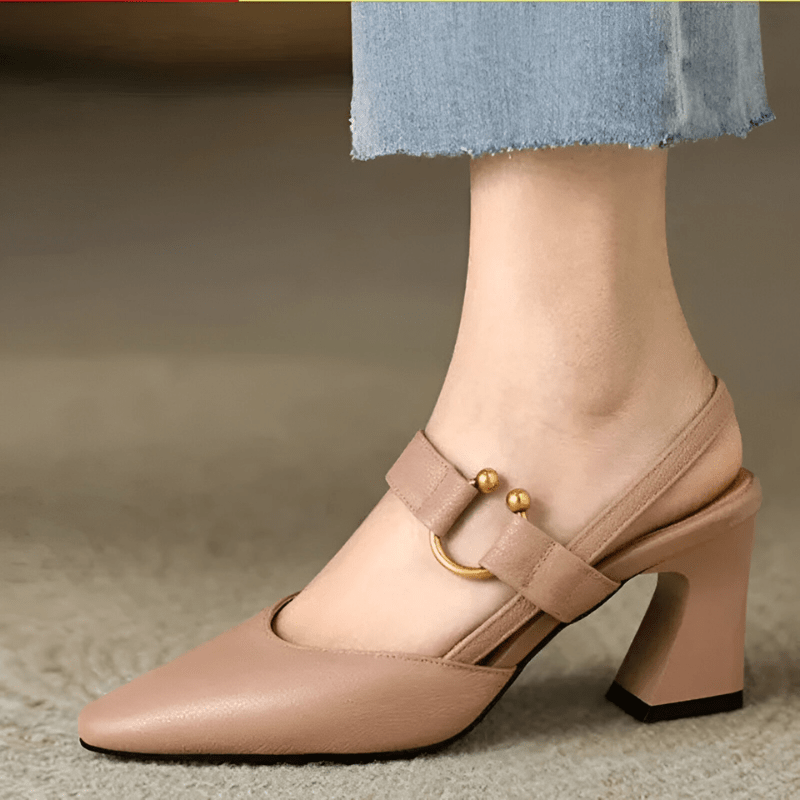 Chaussures Confortables à Talons Élargis pour Femmes - Marie Montel