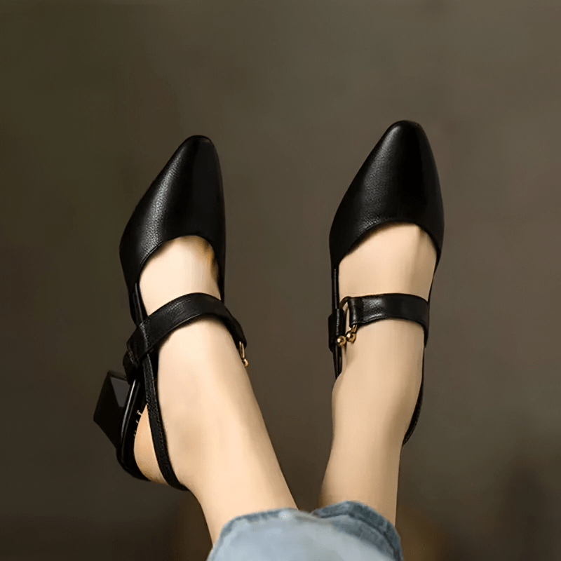 Chaussures Confortables à Talons Élargis pour Femmes - Marie Montel