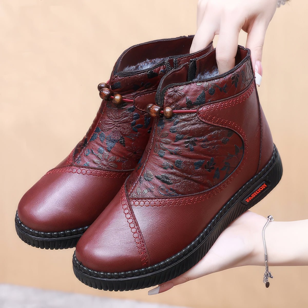 Chaussures Confortables en Cuir pour Femmes - Marie Montel