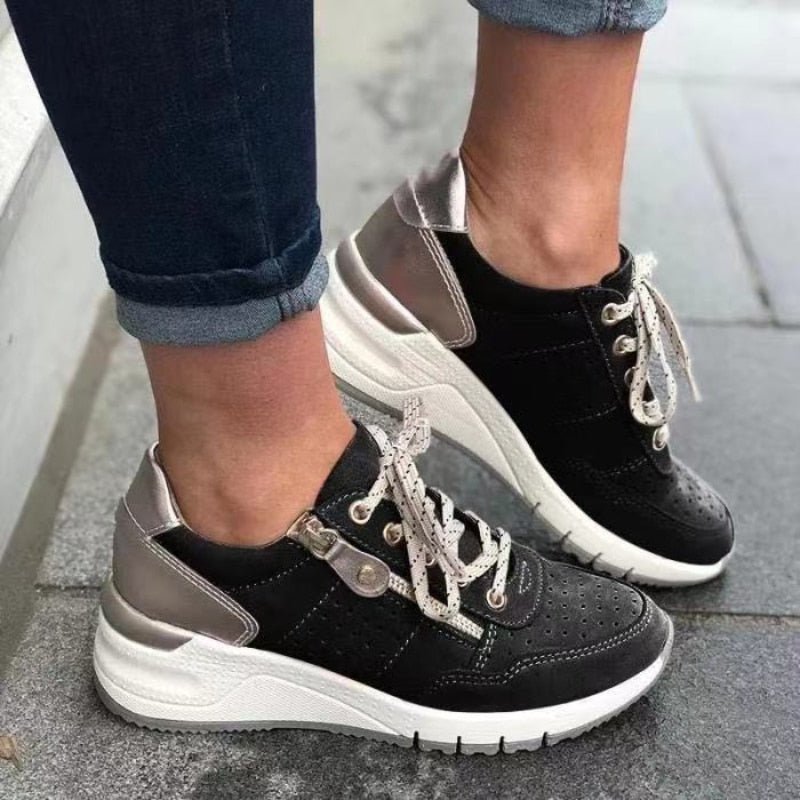 Chaussures Confortables en Cuir PU pour Femmes - Marie Montel