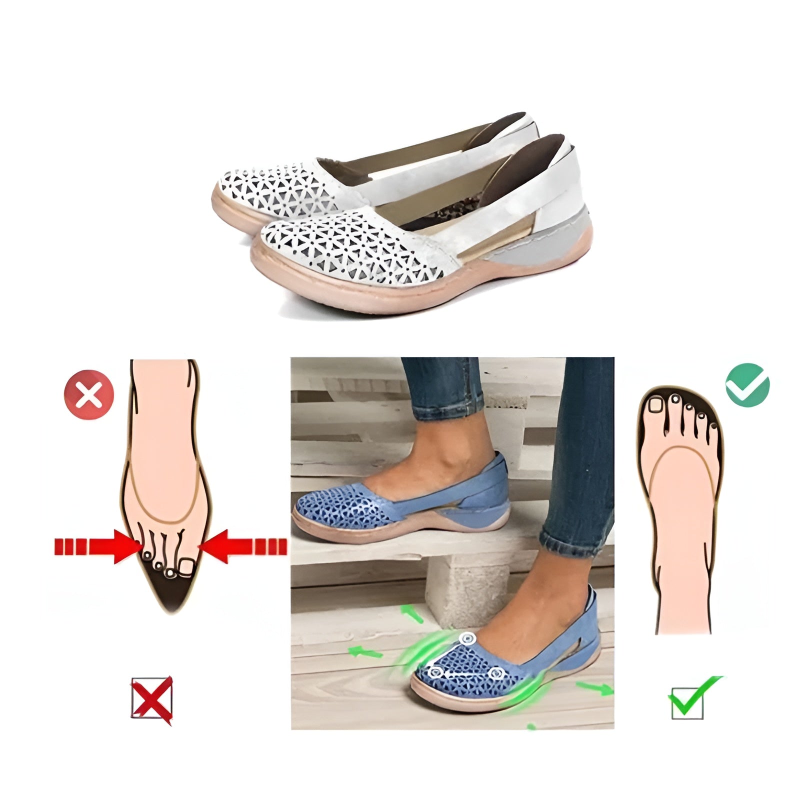 Chaussures Confortables pour Femmes avec Soutien Orthopédique - Marie Montel