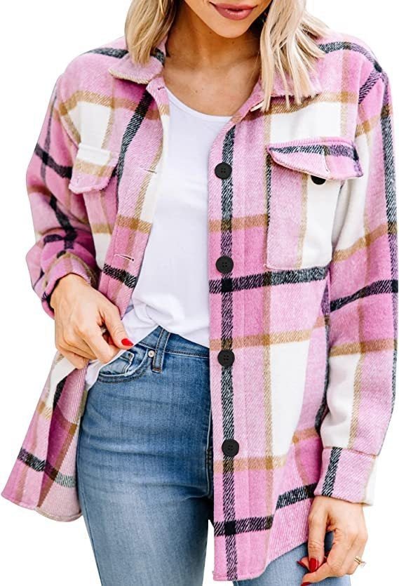 Chemise à Carreaux Femme avec Poches - Marie Montel
