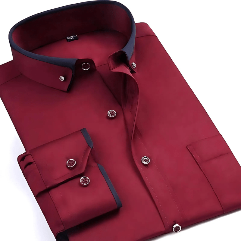 Chemise à Manches Longues Classique pour Hommes - Marie Montel