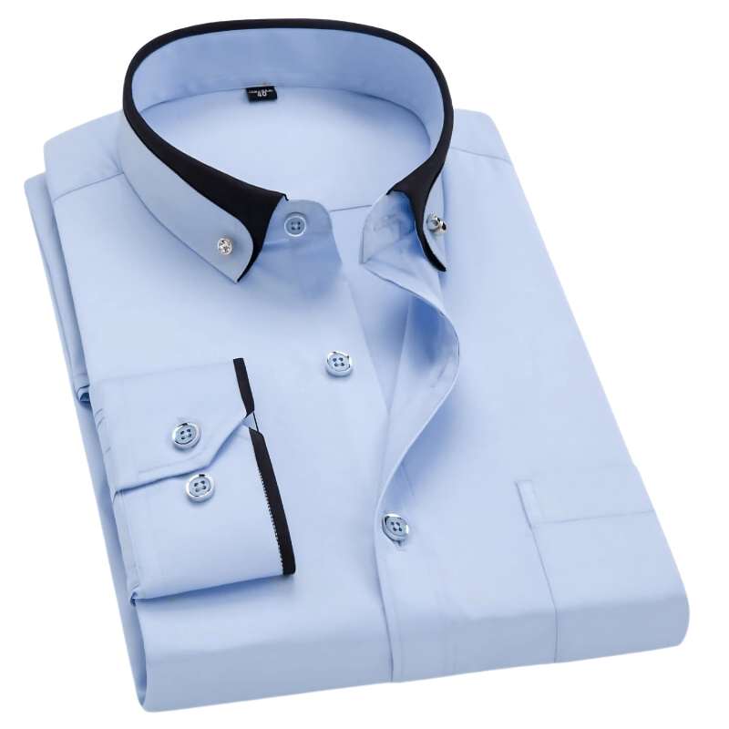 Chemise à Manches Longues Classique pour Hommes - Marie Montel