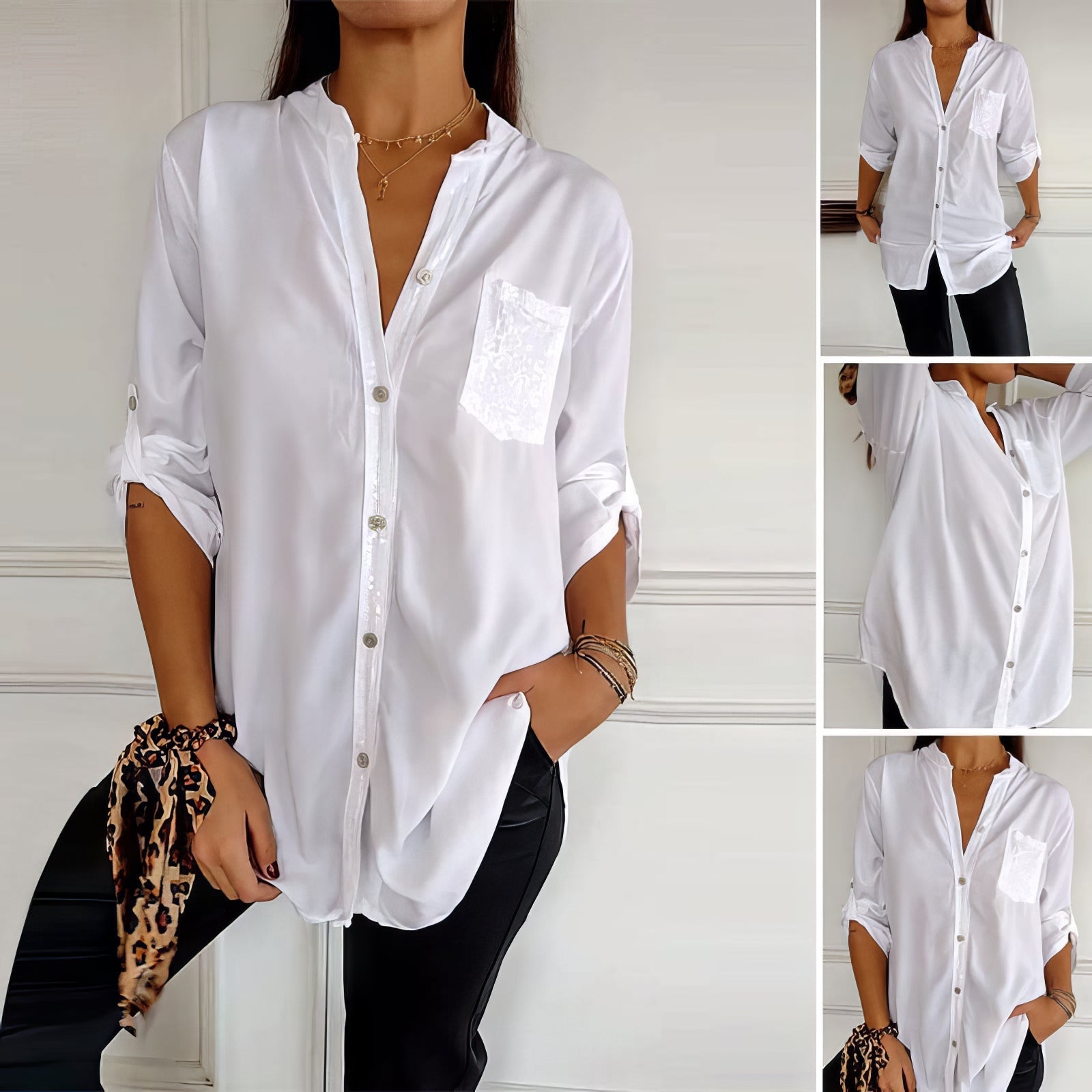 Chemise Chic à Paillettes pour Femmes - Marie Montel