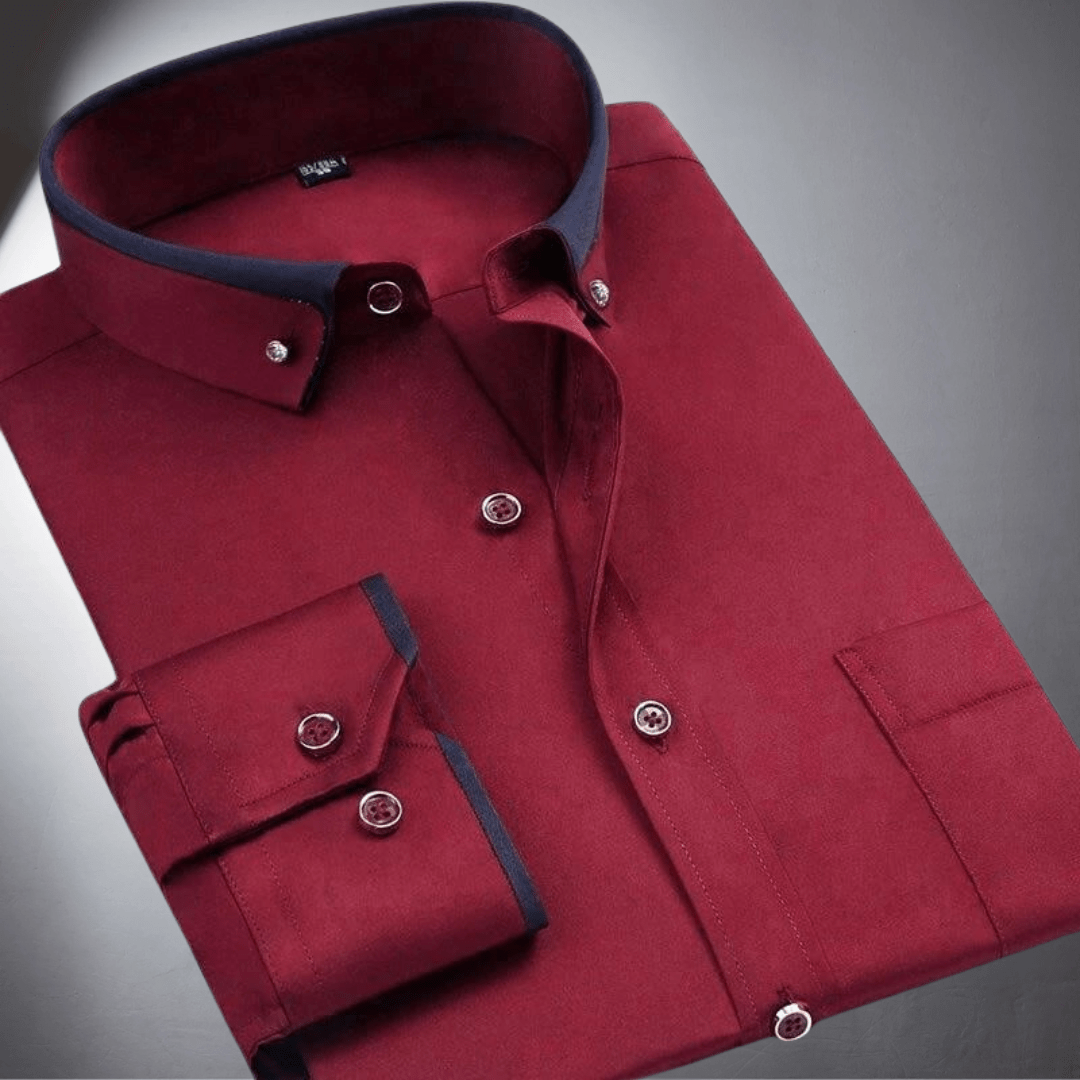 Chemise Classique à Manches Longues pour Hommes - Marie Montel