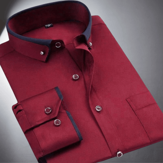 Chemise Classique à Manches Longues pour Hommes - Marie Montel