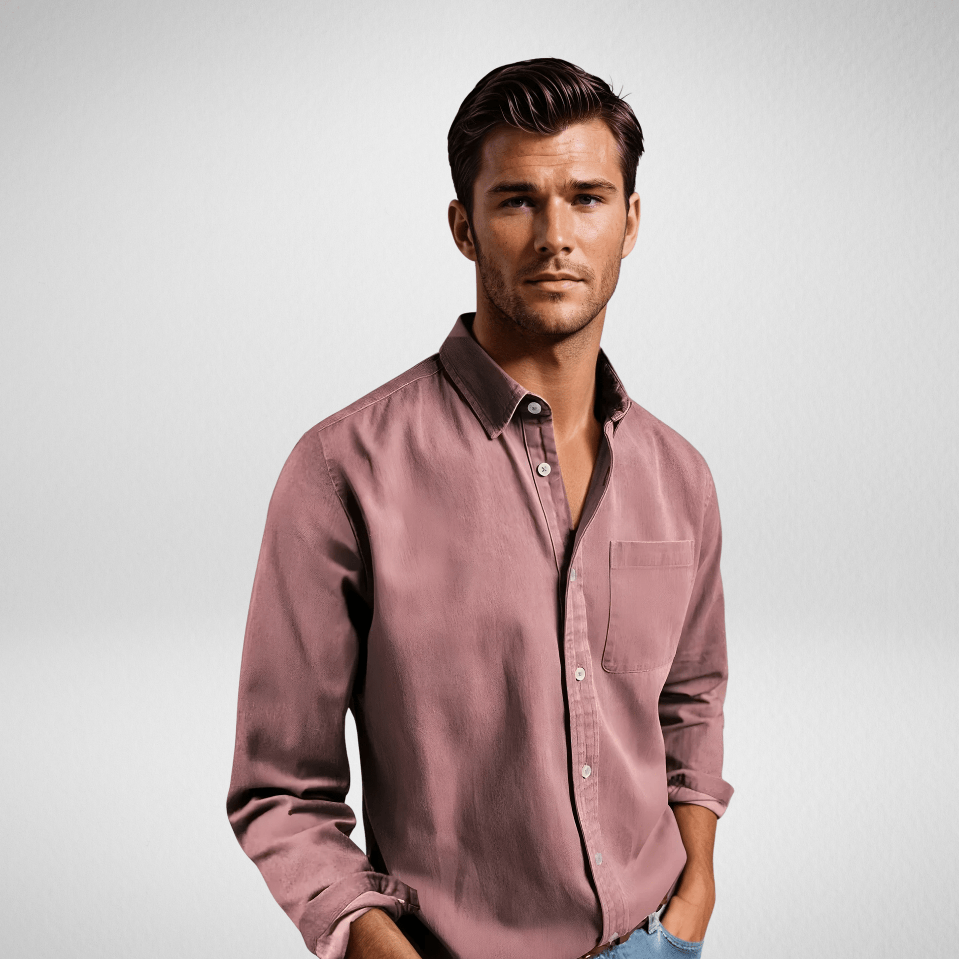 Chemise Décontractée à Manches Longues pour Hommes - Marie Montel