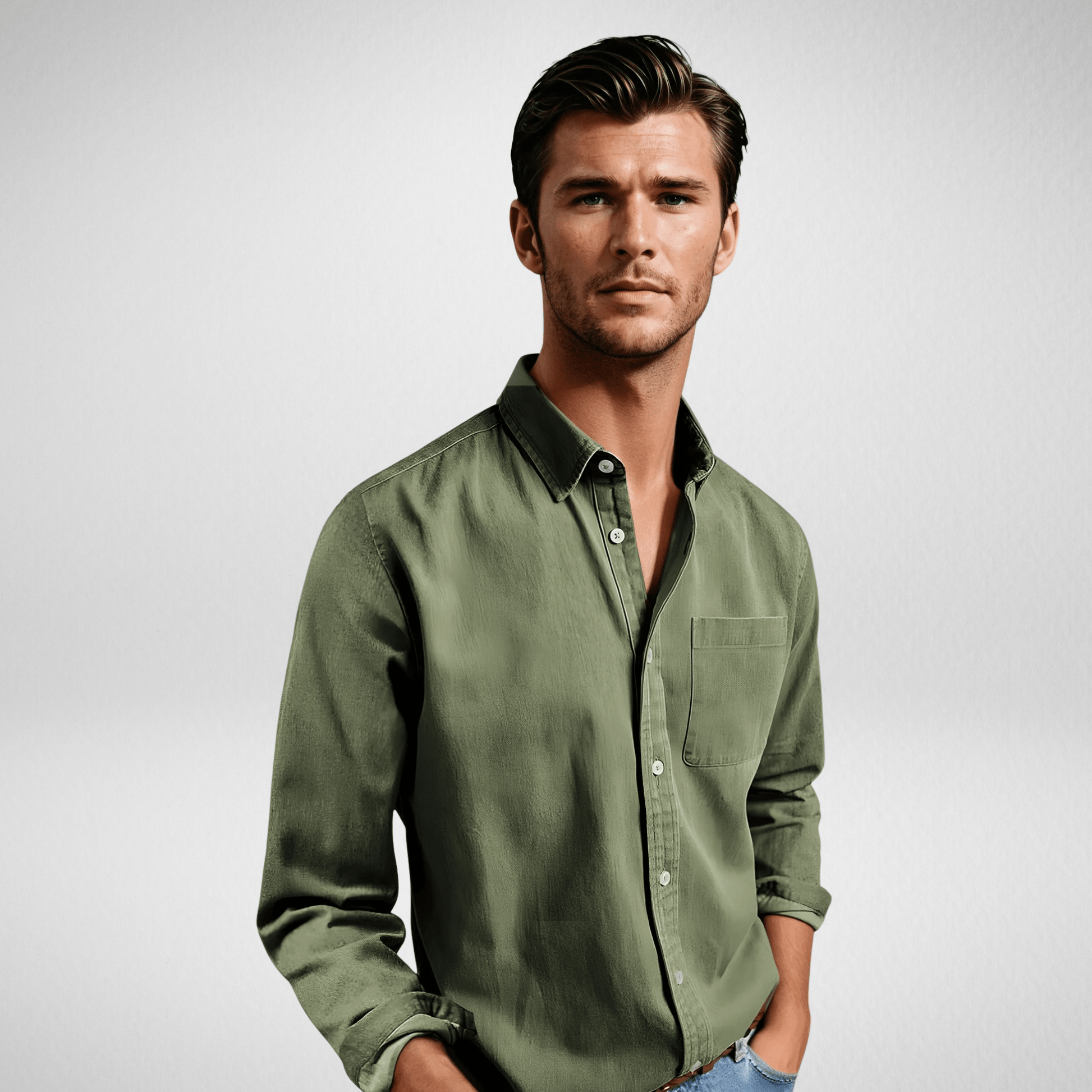Chemise Décontractée à Manches Longues pour Hommes - Marie Montel