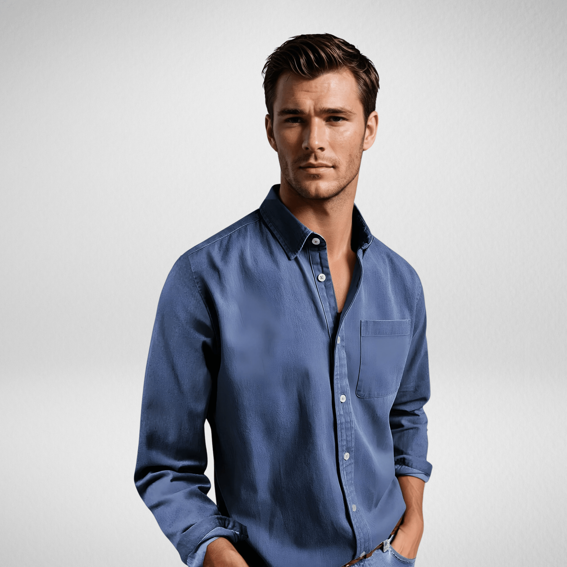 Chemise Décontractée à Manches Longues pour Hommes - Marie Montel