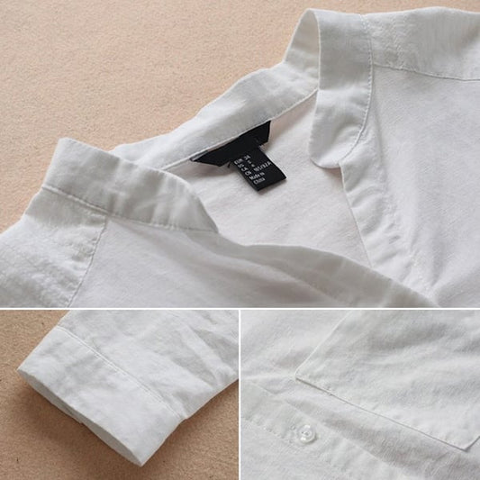 Chemise Décontractée en Mélange de Lin et Coton pour Femmes - Marie Montel