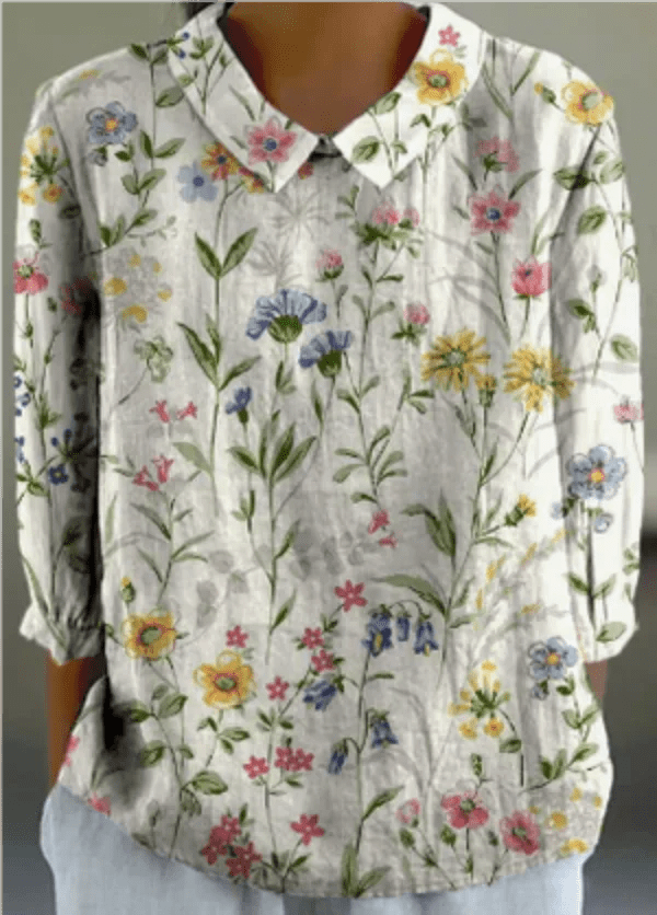 Chemise Décontractée Imprimé Floral pour Femmes - Marie Montel