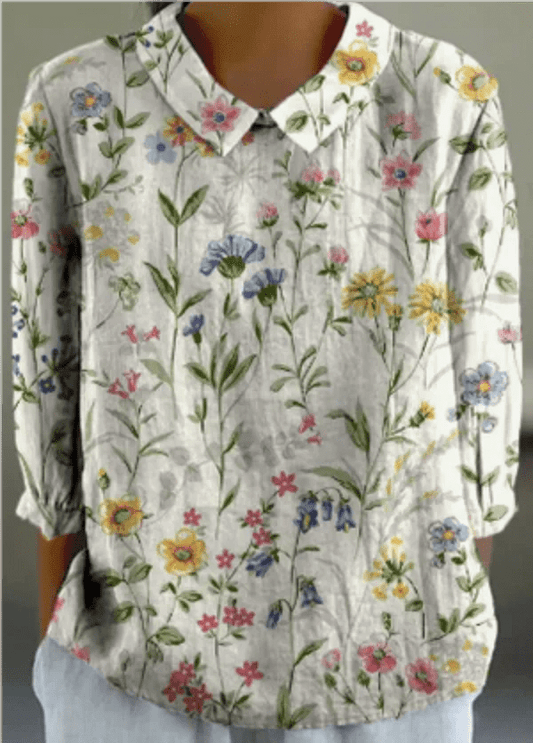 Chemise Décontractée Imprimé Floral pour Femmes - Marie Montel