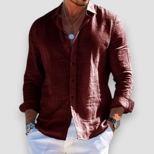 Chemise élégante à manches courtes pour Hommes - Marie Montel