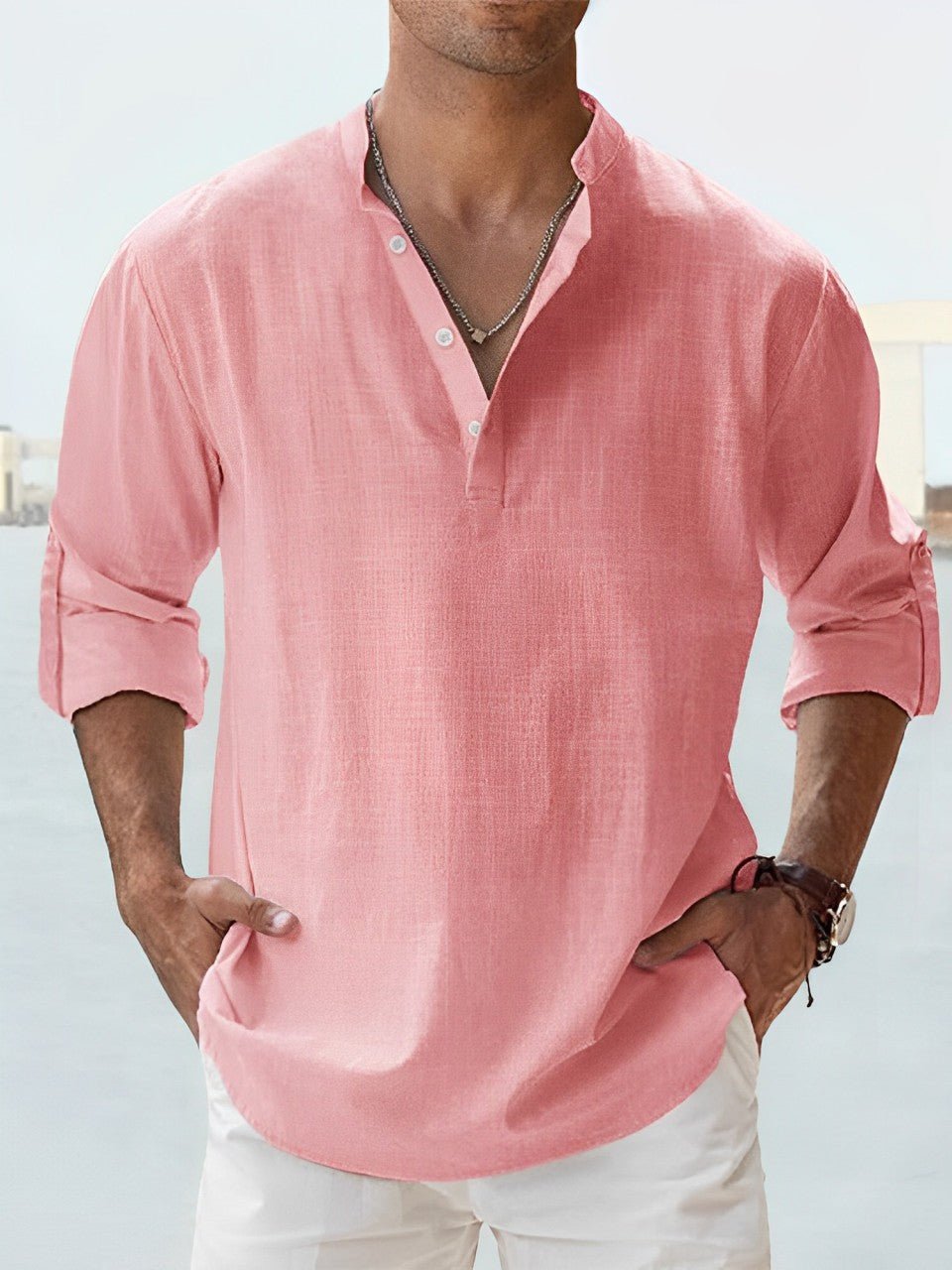 Chemise Élégante en Lin pour Hommes - Marie Montel