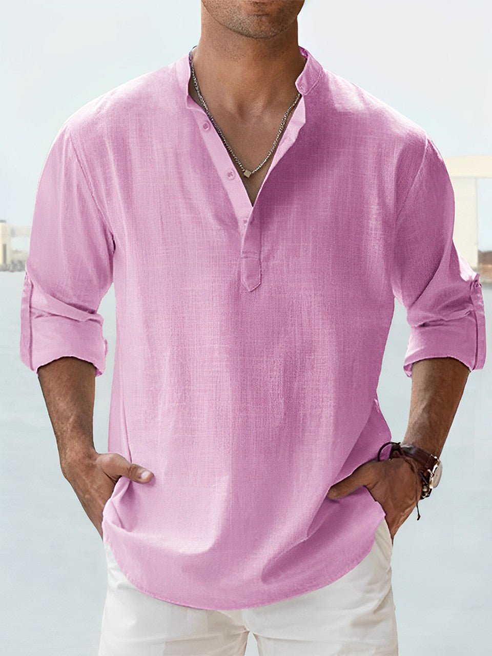 Chemise Élégante en Lin pour Hommes - Marie Montel