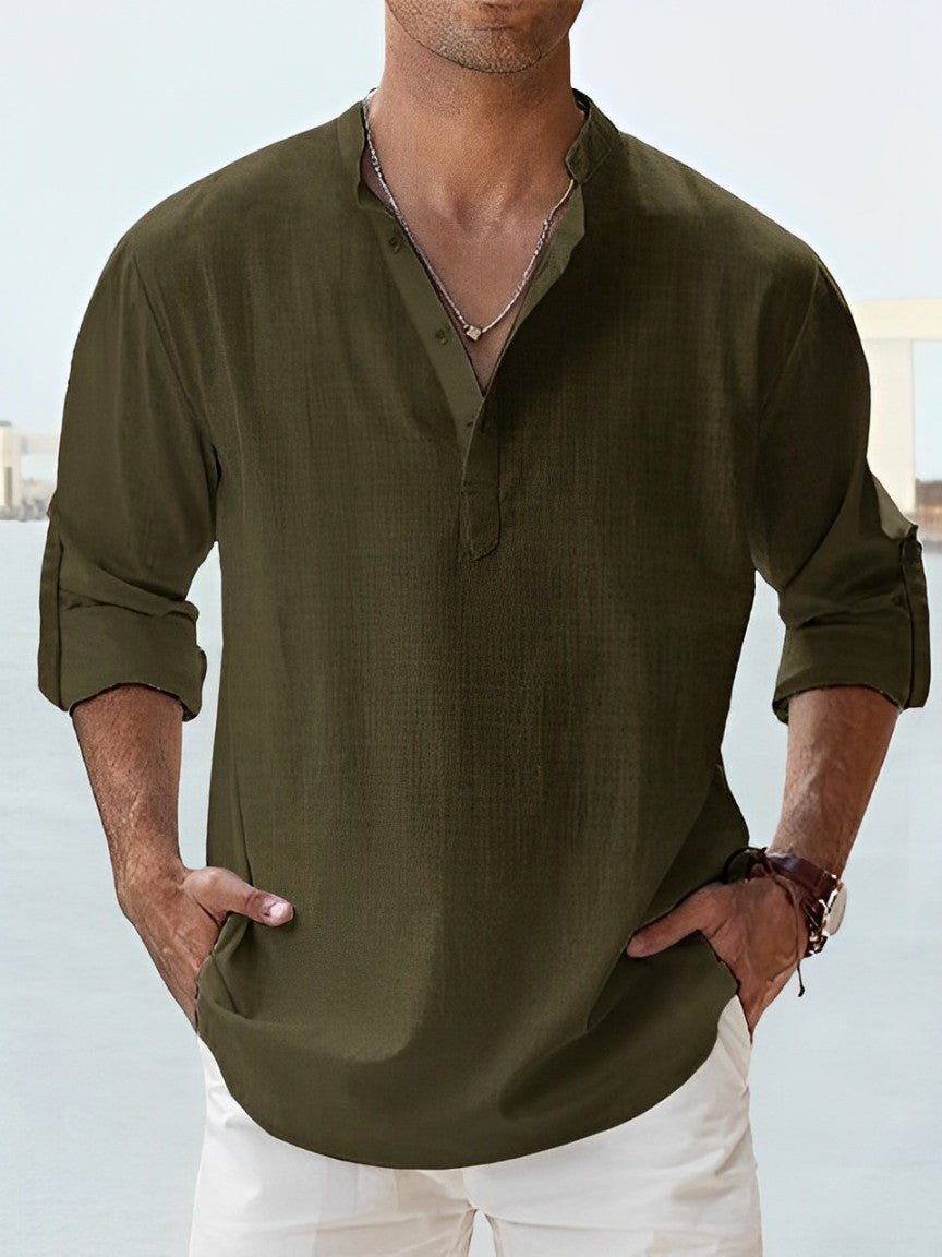 Chemise Élégante en Lin pour Hommes - Marie Montel