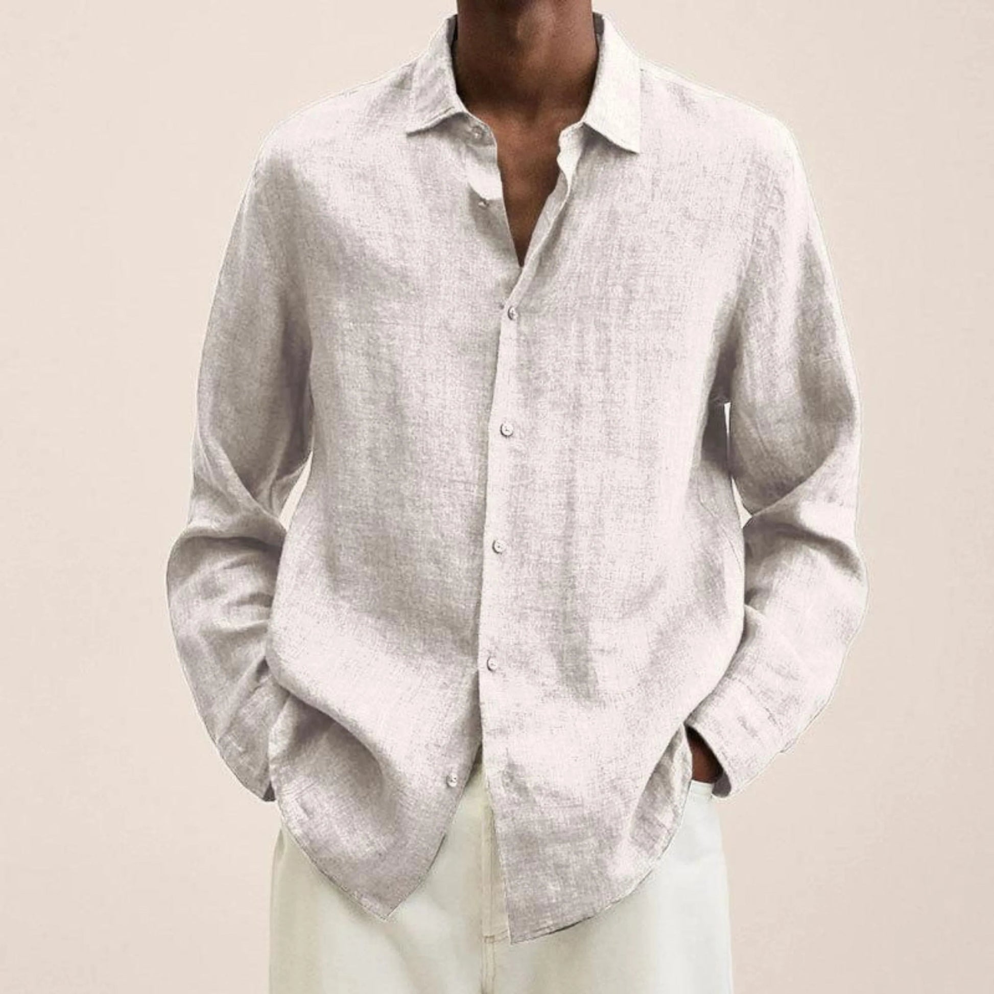 Chemise en Lin à Manches Longues pour Hommes - Marie Montel
