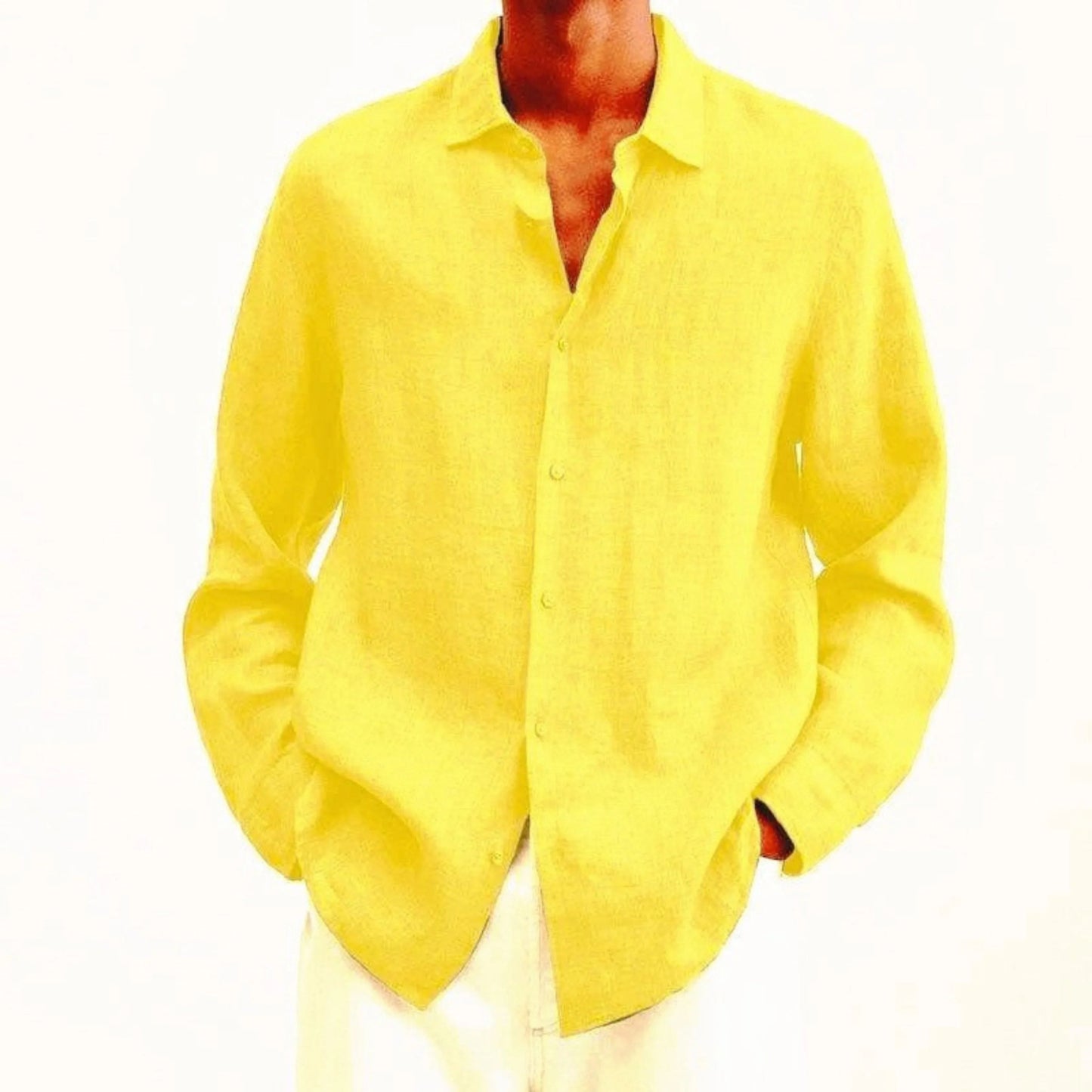Chemise en Lin à Manches Longues pour Hommes - Marie Montel