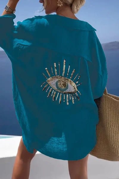 Chemise Longue Streetwear à Manches Longues pour Femmes - Marie Montel