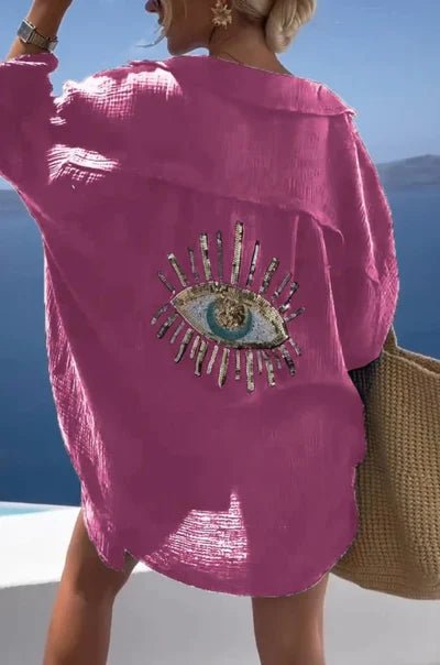 Chemise Longue Streetwear à Manches Longues pour Femmes - Marie Montel