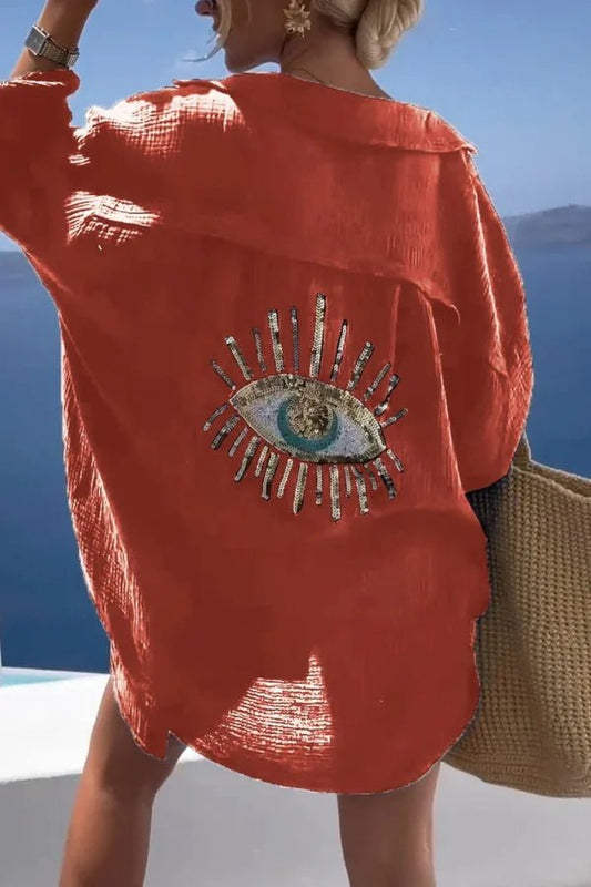 Chemise Longue Streetwear à Manches Longues pour Femmes - Marie Montel