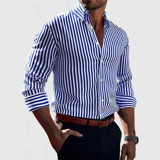 Chemise Moderne à Rayures pour Hommes - Marie Montel