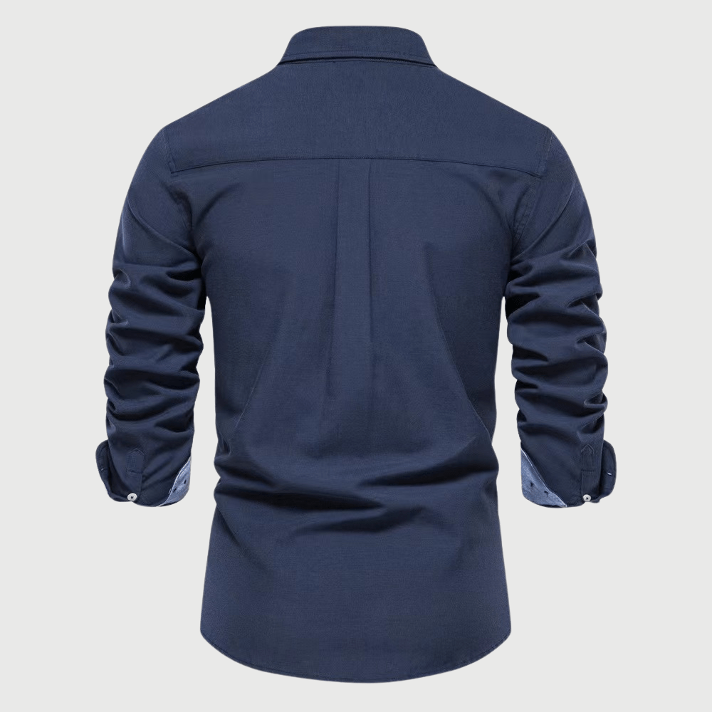 Chemise Oxford Slim Fit en Coton pour Hommes - Marie Montel