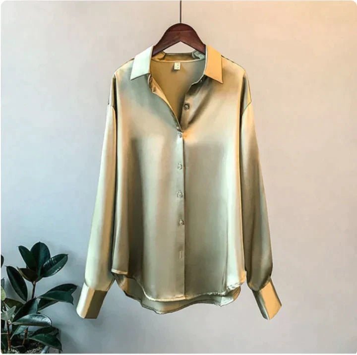 Chemisier Chic en Satin pour Femmes - Marie Montel