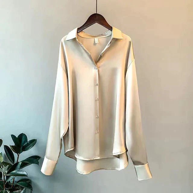 Chemisier Chic en Satin pour Femmes - Marie Montel