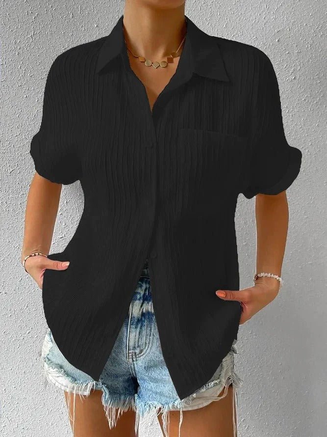 Chemisier Décontracté à Col Chemise pour Femmes - Marie Montel