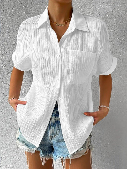 Chemisier Décontracté à Col Chemise pour Femmes - Marie Montel