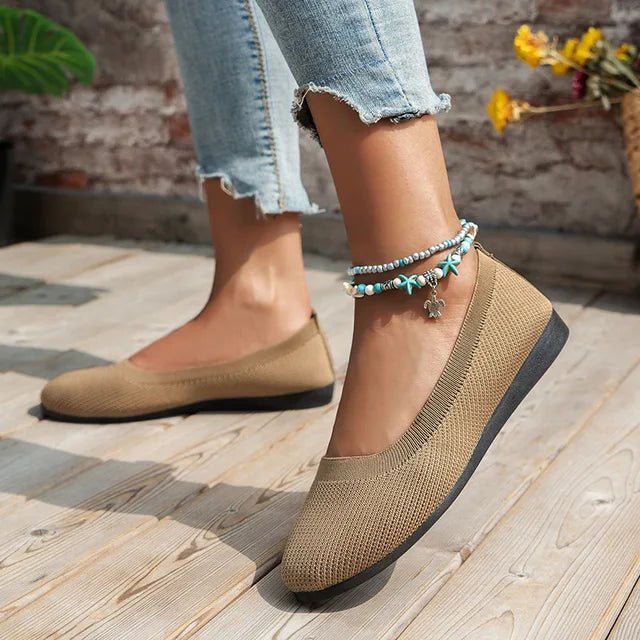 Chic Ballerines en Tricot pour Femmes - Marie Montel