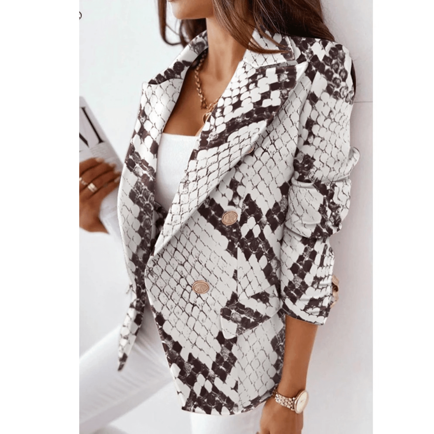 Chic Blazer à Col Revers pour Femmes - Marie Montel