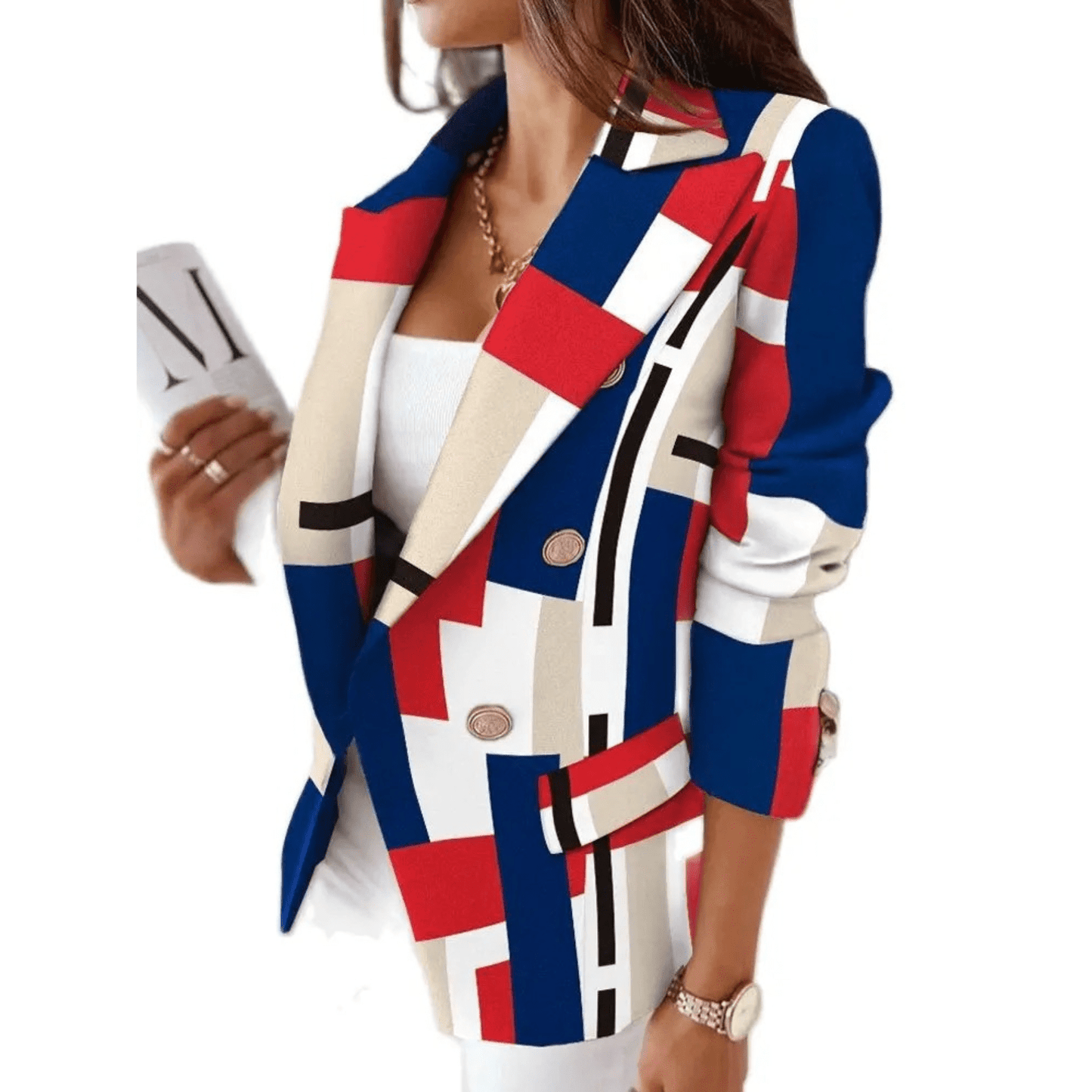 Chic Blazer à Col Revers pour Femmes - Marie Montel