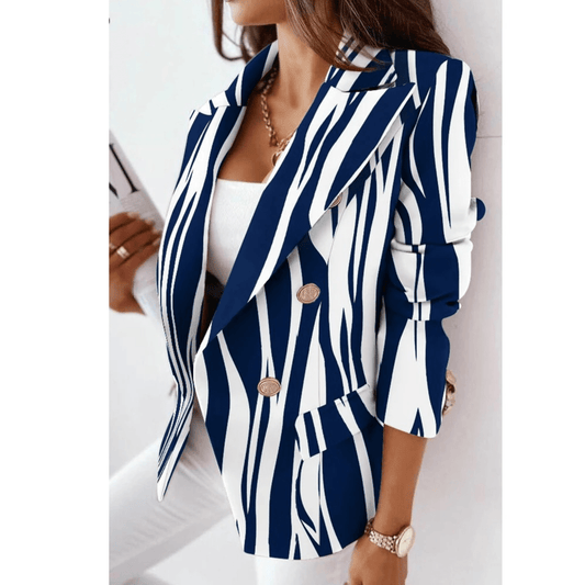 Chic Blazer à Col Revers pour Femmes - Marie Montel