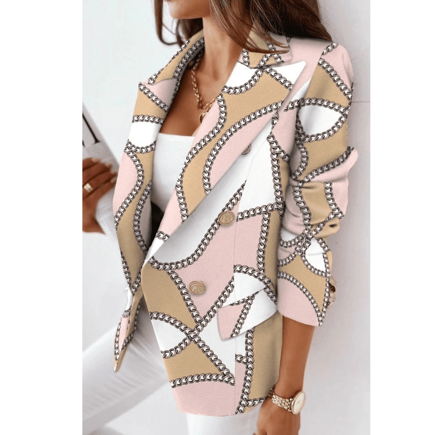 Chic Blazer à Col Revers pour Femmes - Marie Montel