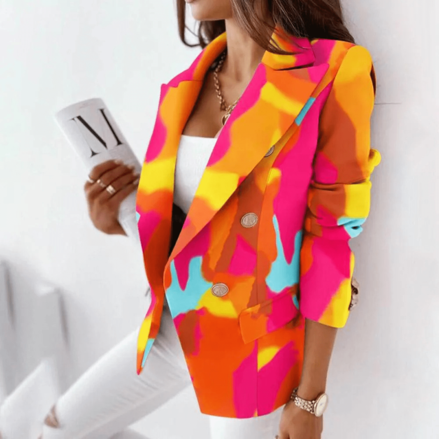 Chic Blazer à Col Revers pour Femmes - Marie Montel