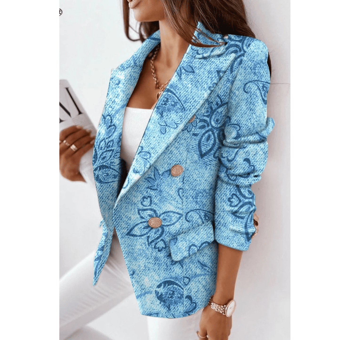 Chic Blazer à Col Revers pour Femmes - Marie Montel