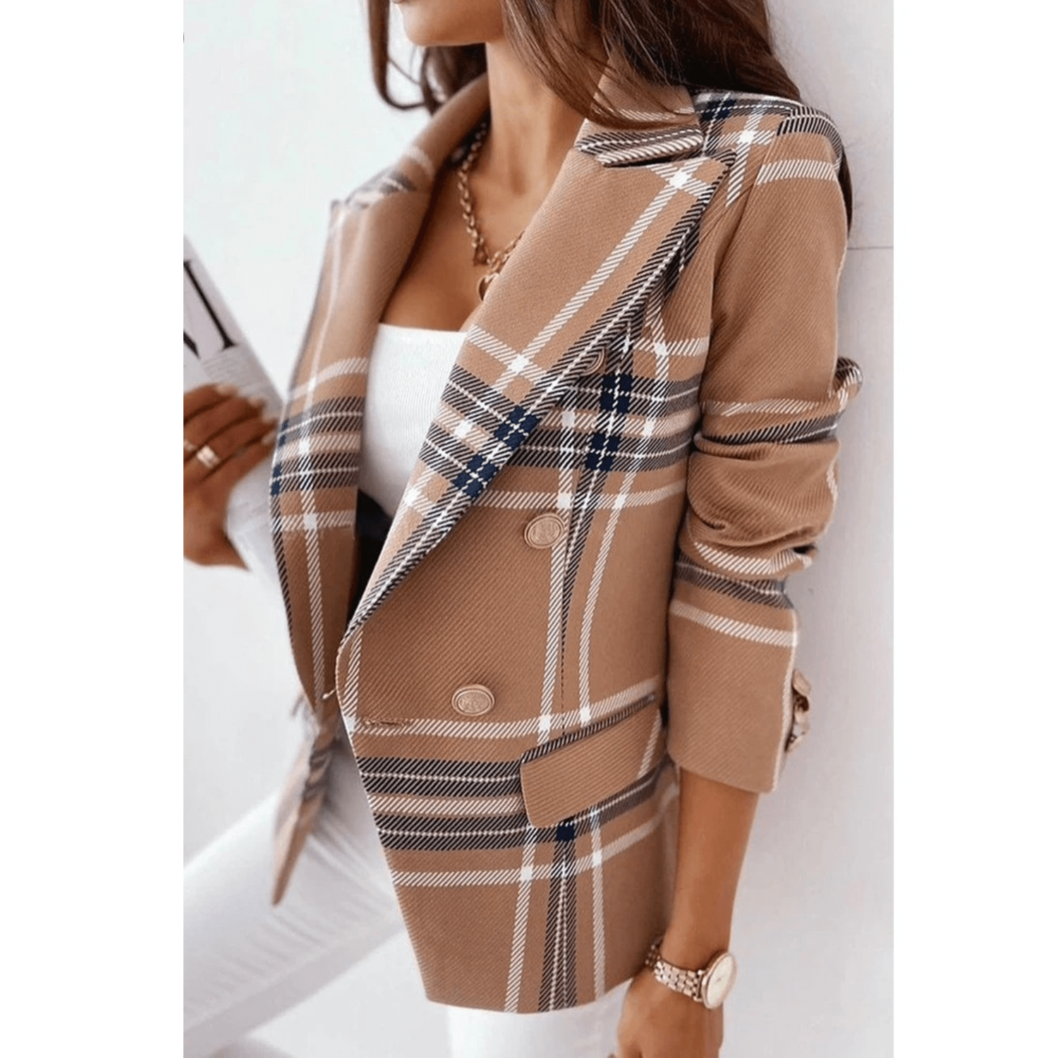 Chic Blazer à Col Revers pour Femmes - Marie Montel