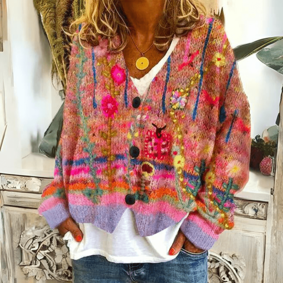 Chic Cardigan Décontracté à Boutons pour Femmes - Marie Montel