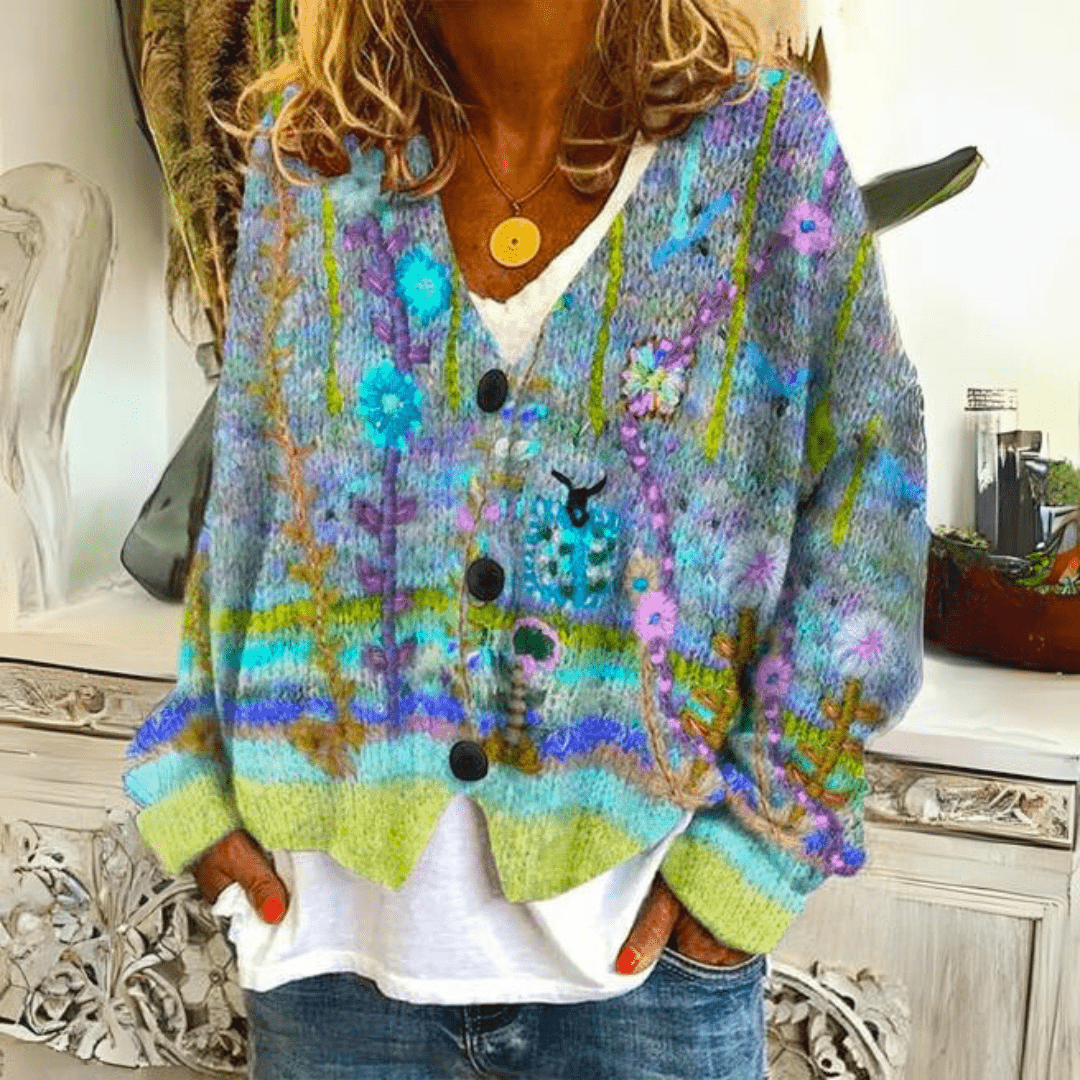 Chic Cardigan Décontracté à Boutons pour Femmes - Marie Montel