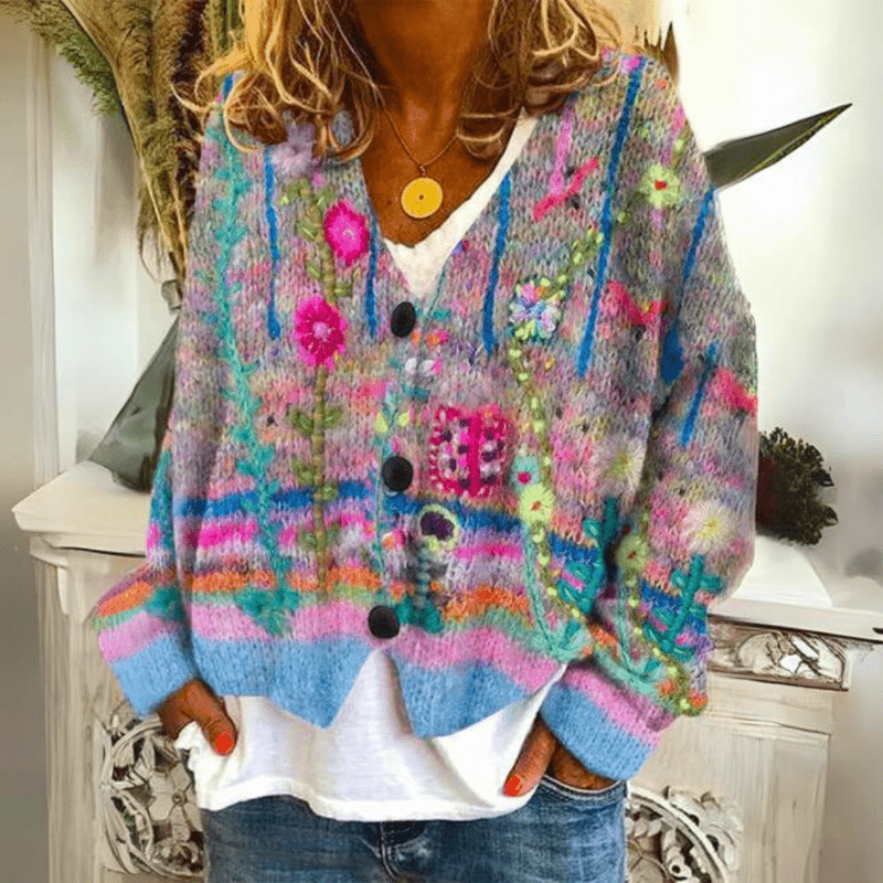 Chic Cardigan Décontracté à Boutons pour Femmes - Marie Montel